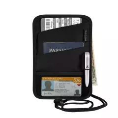 Travelon ID and Passport Boarding Pass Holder with Snap Closure NWT