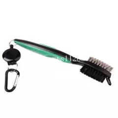 3pcs Golf Club Cleaning Brush & Groove Cleaner With Retractable Reel 