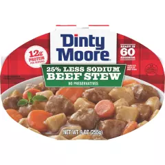 Beef Stew Less Sodium Microwave Tray 9Oz, 6 Pack