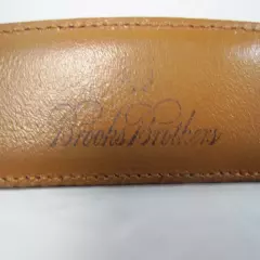 Brooks Brothers Genuine Leather Mens Brown Belt Size 40 Italy