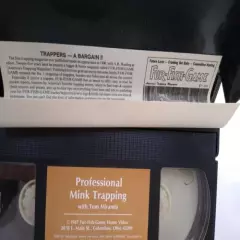 Professional Mink Trapping Video VHS Tape Fur Fish & Game Instructional 70 Min