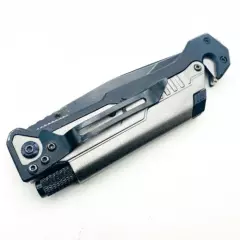 BlizeTech - Multi Purpose Folding Pocket Knife - 3.5" Combined / Stainless Blade