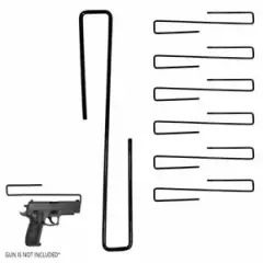 6PC Safety Handgun Hangers Pistol Gun Holder Cabinet Organizer Rack Hook Storage