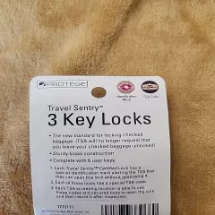 Protege Travel Sentry 3 Key Locks