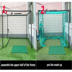 Sports Portable Foldable Golf Hitting Cage Golf Practice Network High Quality