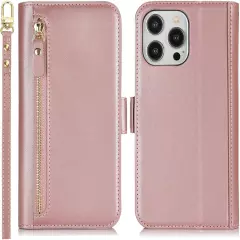 Compatible with iPhone 15 Pro Max Wallet Case for Women Men RFID Blocking PU