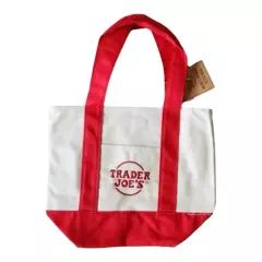 Set of 4 Trader Joe’s Mini Canvas Tote Bags