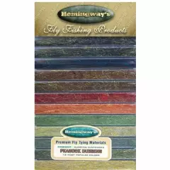 Fly Tying Dubbing, Hemingways Peacock Dubbing dispenser, 12 Colours in box,