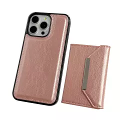 For iPhone 16 Pro Max 15 14 13 12 Magnetic 2-in-1 Card Pocket Wallet Phone Case