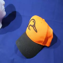 Ducks Unlimited Hunting Hat - Orange with Black Bill - Embroidered Duck Head