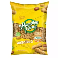 Hampton Farms Unsalted In-Shell Peanuts 10 lbs. ( 2 PACK)