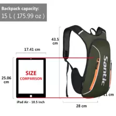 Santic Cycling Backpack 15L Tablet Computer Bicycle Waterproof Bag