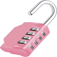 ZHEGE Combination Lock, 4 Digit Combination Padlock Outdoor, School Lock, Gym Lo