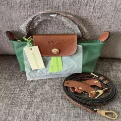 Longchamp Le Pliage Neo XS 2Way Shoulder Bag Green w/Tag From Japan