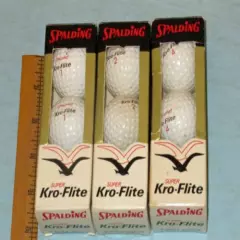 Vintage Spalding Ram 21 Golf Balls 7 Sleeves Kro-Flite Uni-Core Molitor 3-D