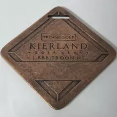 Kierland Golf Club Metal Bag Tag by TROON GOLF Ships Free w/Buy it Now! (NEW)