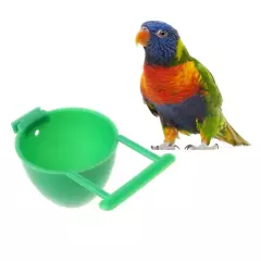 Parrot Fruit Holder Feeder Feeding Tool Vegetable Bowl Water Cup for Cage