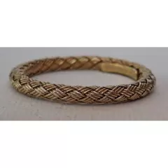 JCM ITALY MEN'S 925 STERLING SILVER VERMEIL WOVEN BAND RING SIZE 10.75 SKY