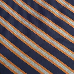 U.S Polo Assn. Blue Orange Hand Made 100% Polyester Men’s Neck Tie Made In China