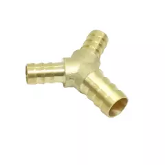 Brass 3 Way Y Barb Reducer Fitting 1/2" x 3/8" x 3/8" barb