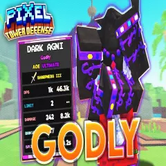 Roblox Pixel Tower Defense - Dark Agni (DARK GODLY)