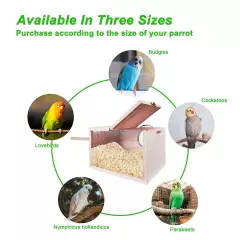 Parakeet Nesting Box, Transparent Bird Box Bird Nests for Cages Nest Box with...