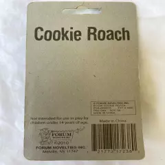 Vintage 2010 Cookie Cockroach roach 2" Halloween Prop Gag Gift Joke Prank NEW