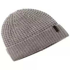 Vince Chunky Thermal Stitch Cuffed Wool & Cashmere-Blend Hat Men's Grey Os