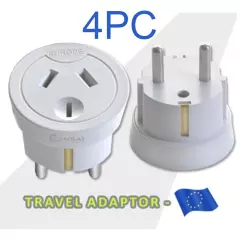 Travel Adapter Power Socket to Plug Australia AU To Europe Bali Tahiti Noumea