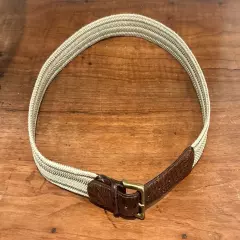 Men’s Leather Braided Belt Size 46