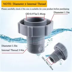 Pool Fitting Connects Fits for Pool Hose Connector P6D1420 for 1.5 Inch3438