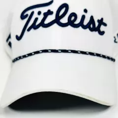 Titleist Golf Tour Rop Hat FootJoy Pro V1 Logos Adjustable Cap White