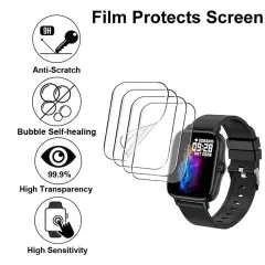 Soft Screen Protector Compatible with 1.69” or 1.7” smartwatch Iaret I18, 