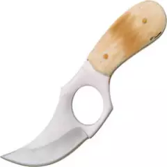 Pakistan Short Skinner Knife 202989-BO 5 3/4" overall. 3 1/2" skinner blade with