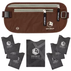 VENTURE 4TH RFID Money Belt for Travel: The Trusted Hidden Waist Stash