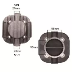 High Temperature and High Pressure Gas Compatible Cylinder Head Air Compressors