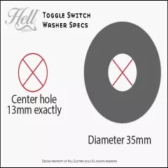 CLOCKWORK Toggle Switch Washer Ring Rhythm Treble. Les Paul, SG et.