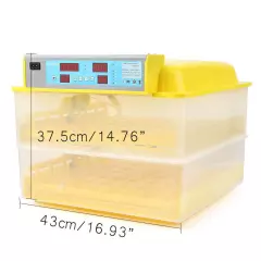 112 Eggs Automatic Incubator Chicken Poultry Hatcher Digital Temperature Control