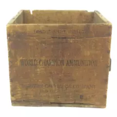 Vintage WESTERN CARTRIDGE CO 12 Gauge Super Long Load Ammo Box Wood Crate 