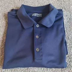 Nike Dry Fit Blue Golf Polo Shirt Men's XXL