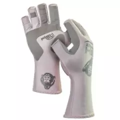 Fish Monkey FM11 Half-Finger Guide Gloves - Light Gray - XL