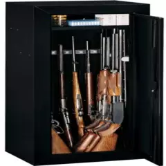 14 Gun Security Cabinet Safe Rifle Shotgun Firearms Storage Locker Key Coded