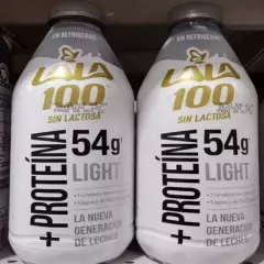 2X LALA LECHE 100 + PROTEINA SIN LACTOSA LIGHT LACTOSE FREE - 2 de 1 LITRO c/u