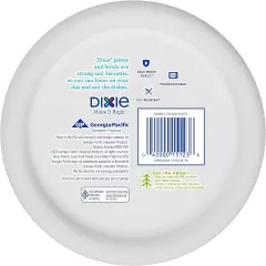 Everyday Paper Plates, 6 7/8", Dessert or Snack Size Printed Disposable Plates,