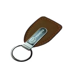 Leather Toyota Keychain Metal For Car Key Ring Holder