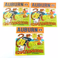 Lot of (3) 1974 Chattanooga at Auburn College Football Programs 9/21/74