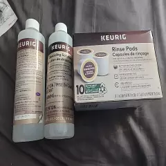 Keurig Rinse Pods And 2 14oz Descaling Solutions