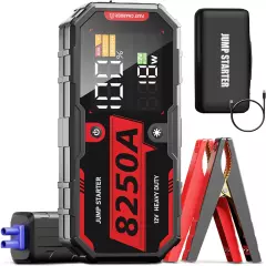 8250AMPS POWER Heavy Duty Truck Battery Booster Pack Jump Starter Box Portable