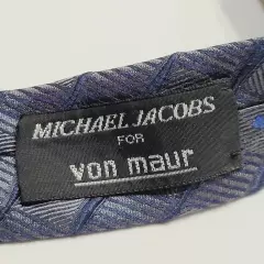 Michael Jacobs for Von Maur Traditional Gray Background Necktie Business Style