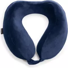 Brookstone Contoured Memory Foam Head and Neck Travel Pillow Ergonomic and Light